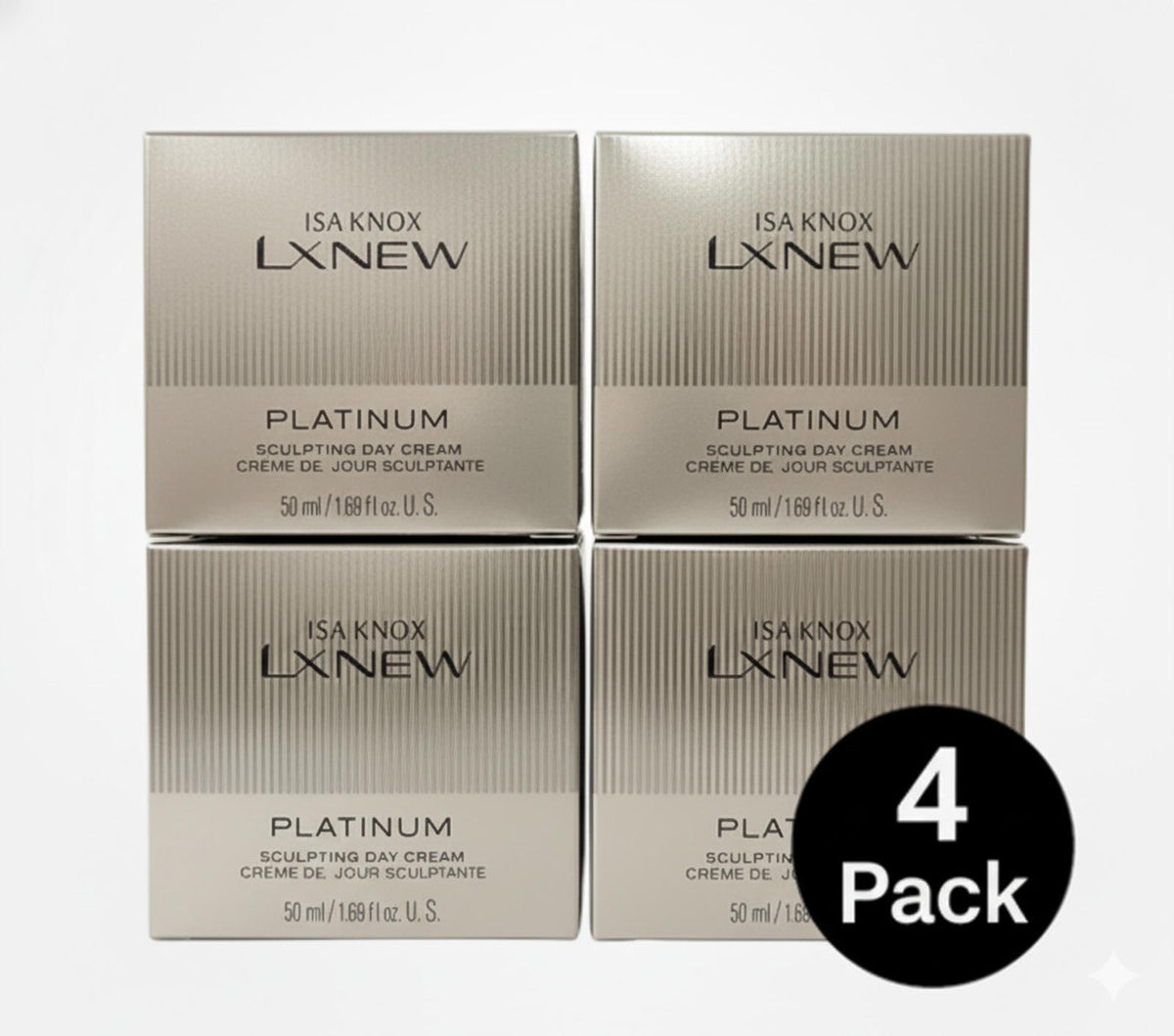 Isa Knox LXNEW Platinum Sculpting Day Cream Lot of 4 × 50 ml (each 1.7 fl oz)-Express Your Love Gifts