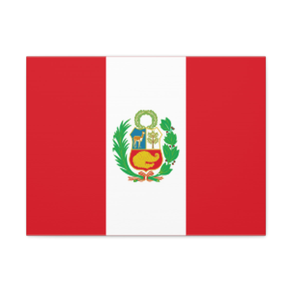 Peru Country Flag Canvas Vibrant Wall Art Unframed Home Decor-Express Your Love Gifts