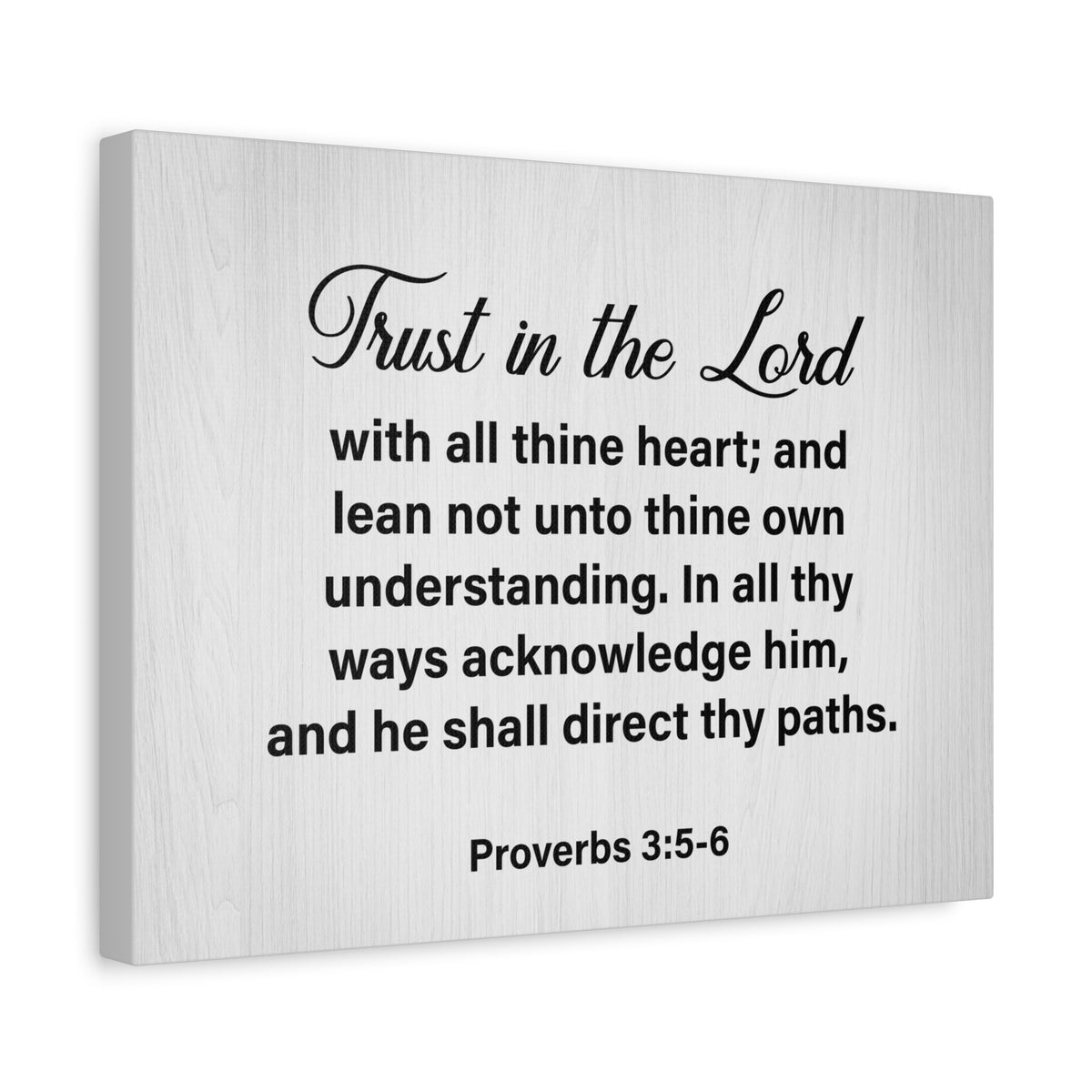 Bible Verse Canvas Trust in the Lord Proverbs 3:5-6 Wall Art Christian Home Decor-Express Your Love Gifts