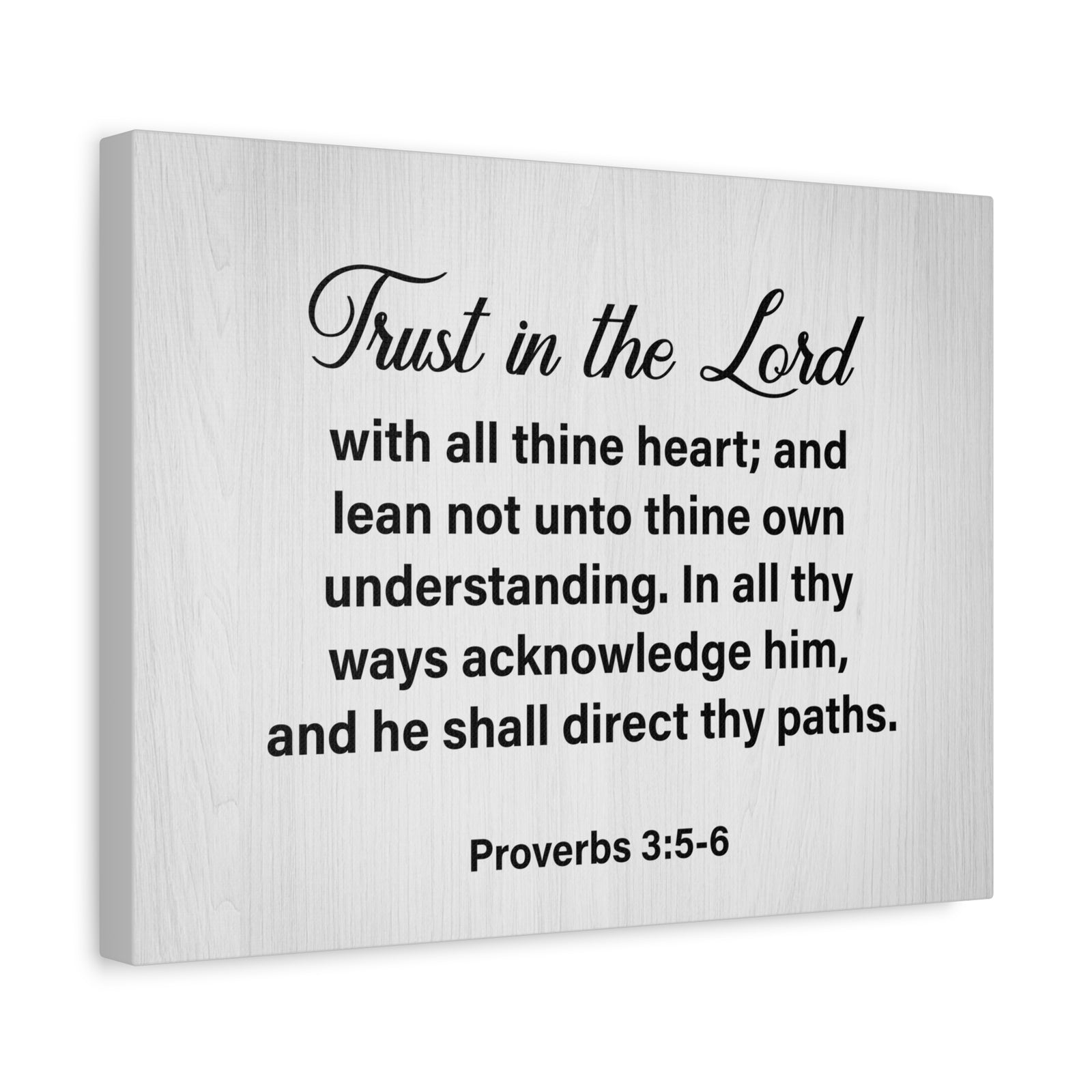 Bible Verse Canvas Trust in the Lord Proverbs 3:5-6 Wall Art Christian Home Decor-Express Your Love Gifts