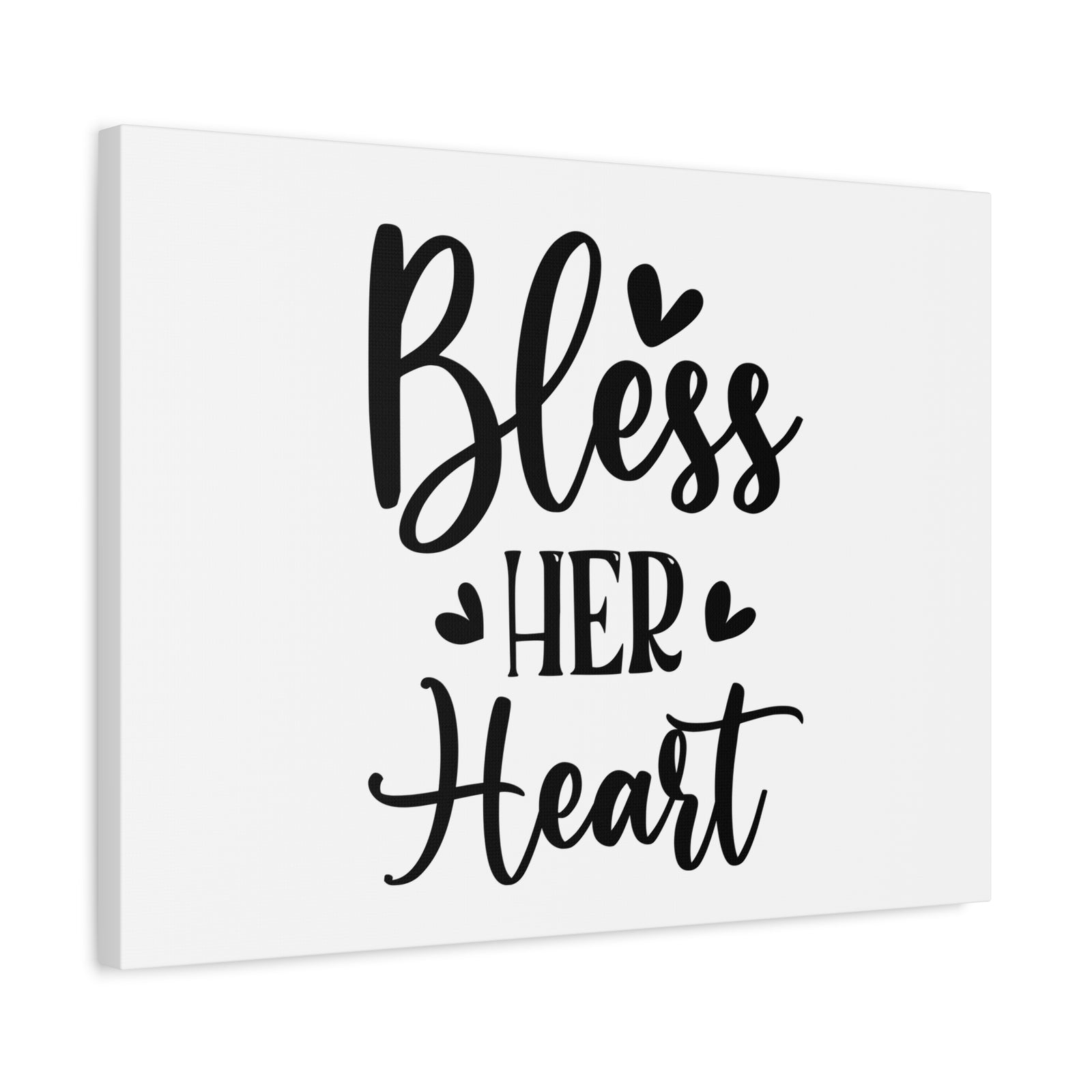 Scripture Canvas Bless Her Heart Psalm 20:4 Christian Wall Art Bible Verse Print Ready to Hang-Express Your Love Gifts