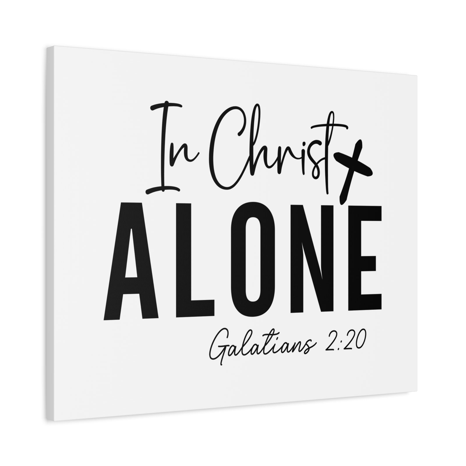 Scripture Walls Galatians 2:20 In Christ Alone Bible Verse Canvas Christian Wall Art Ready to Hang Unframed-Express Your Love Gifts