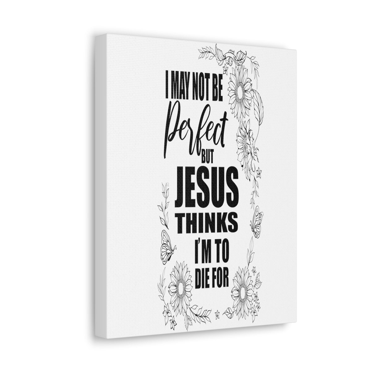 Scripture Walls Jesus Thinks Bible Verse Canvas Christian Wall Art Ready to Hang Unframed-Express Your Love Gifts