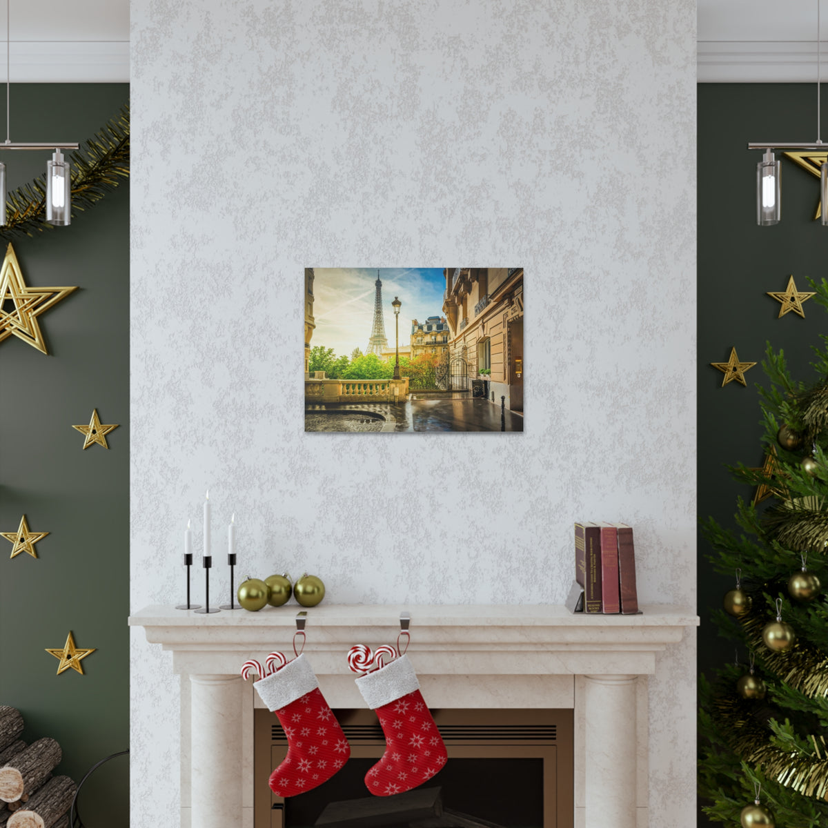 Paris Street View France Canvas Artwork High-Quality Breathtaking French City for Home Decor Ready to Hang-Express Your Love Gifts