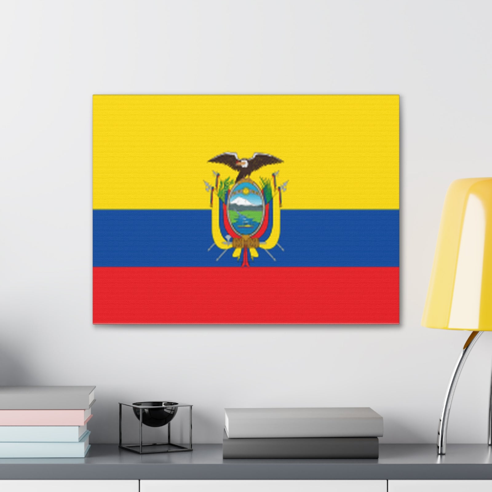Ecuador Country Flag Canvas Vibrant Wall Art Unframed Home Decor-Express Your Love Gifts