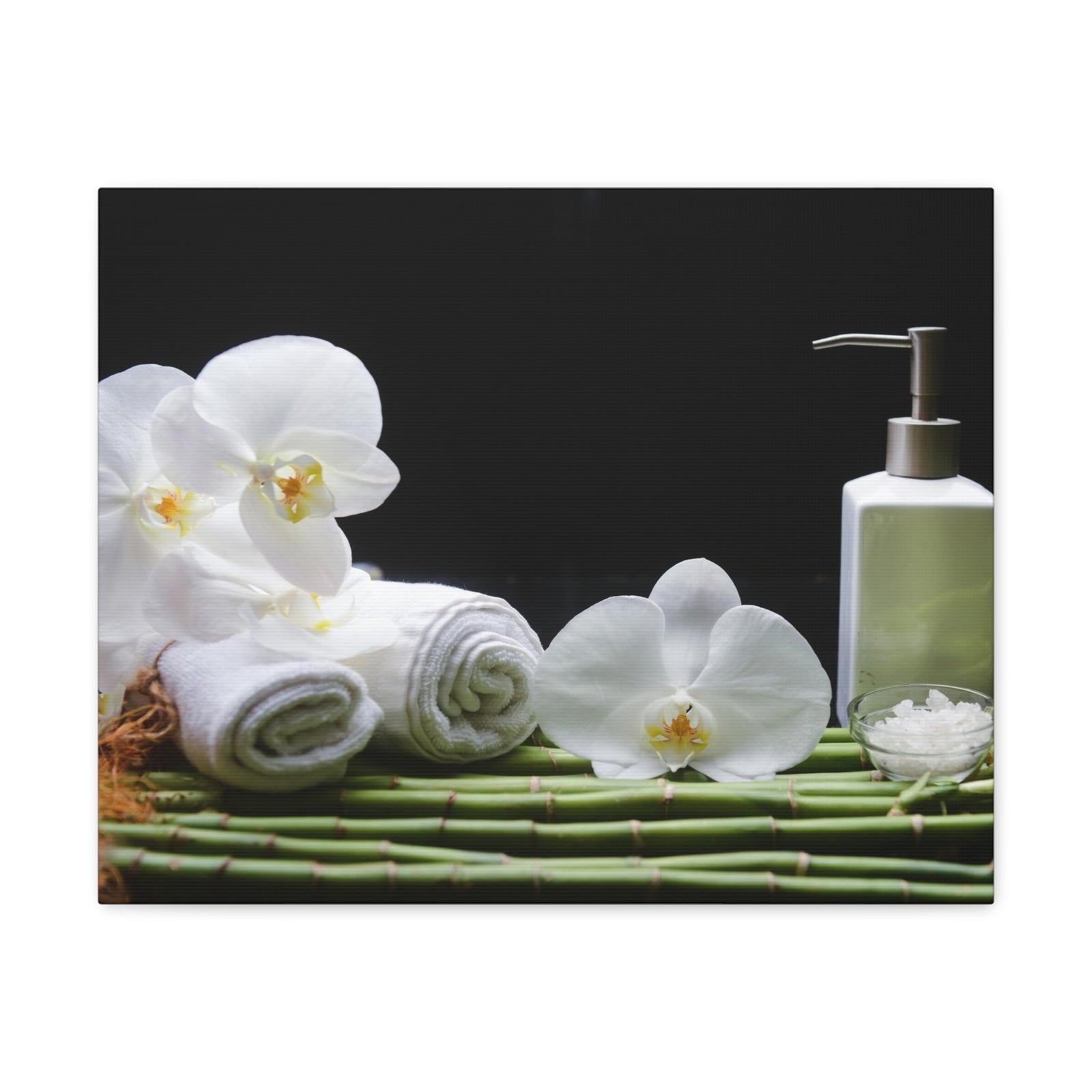 Long Green Leaves Forest Floral Nature Photography Canvas Wall Art for Home Decor Ready-to-Hang-Express Your Love Gifts