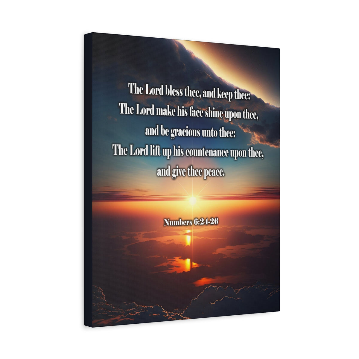 Scripture Walls Lord Bless Numbers 6:24-26 Christian Wall Art Print Ready to Hang Unframed-Express Your Love Gifts