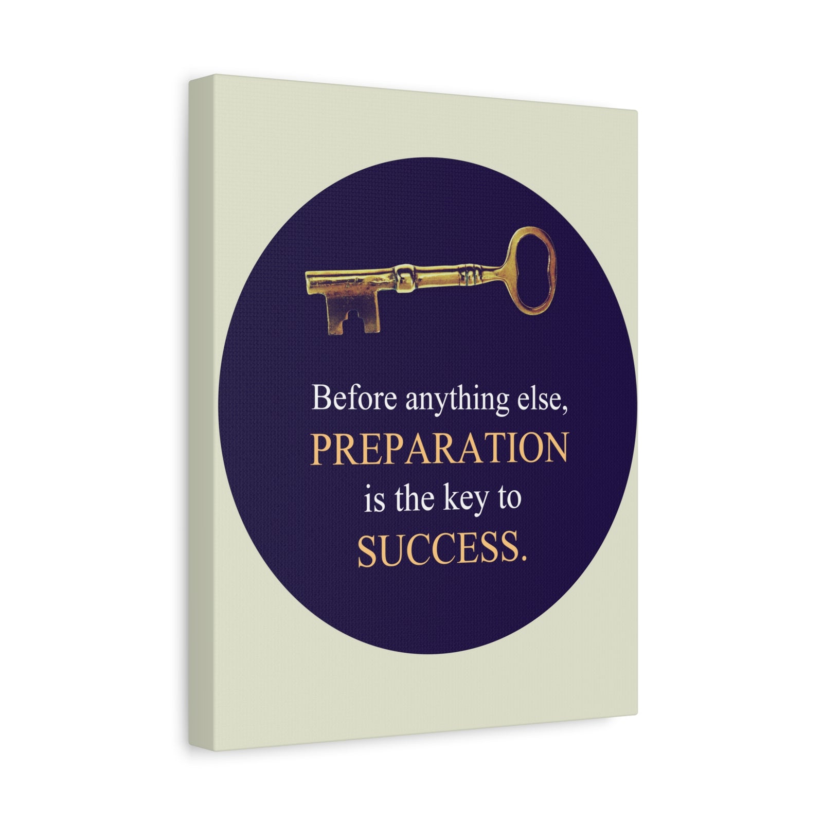 Inspirational Wall Art Preparation Key To Success Motivation Wall Decor for Home Office Gym Inspiring Success Quote Print Ready to Hang-Express Your Love Gifts