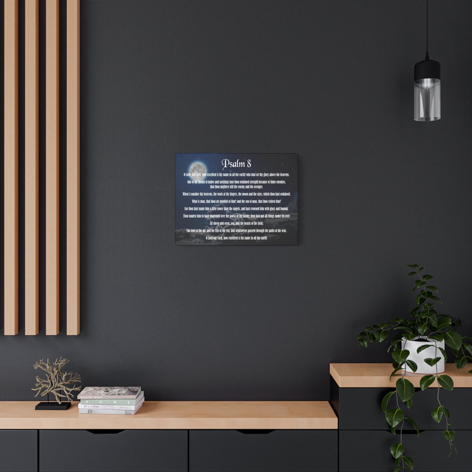 Scripture Walls Surrounded By Your Glory Psalm 8:1 Christian Wall Art Bible Verse Print Ready to Hang-Express Your Love Gifts