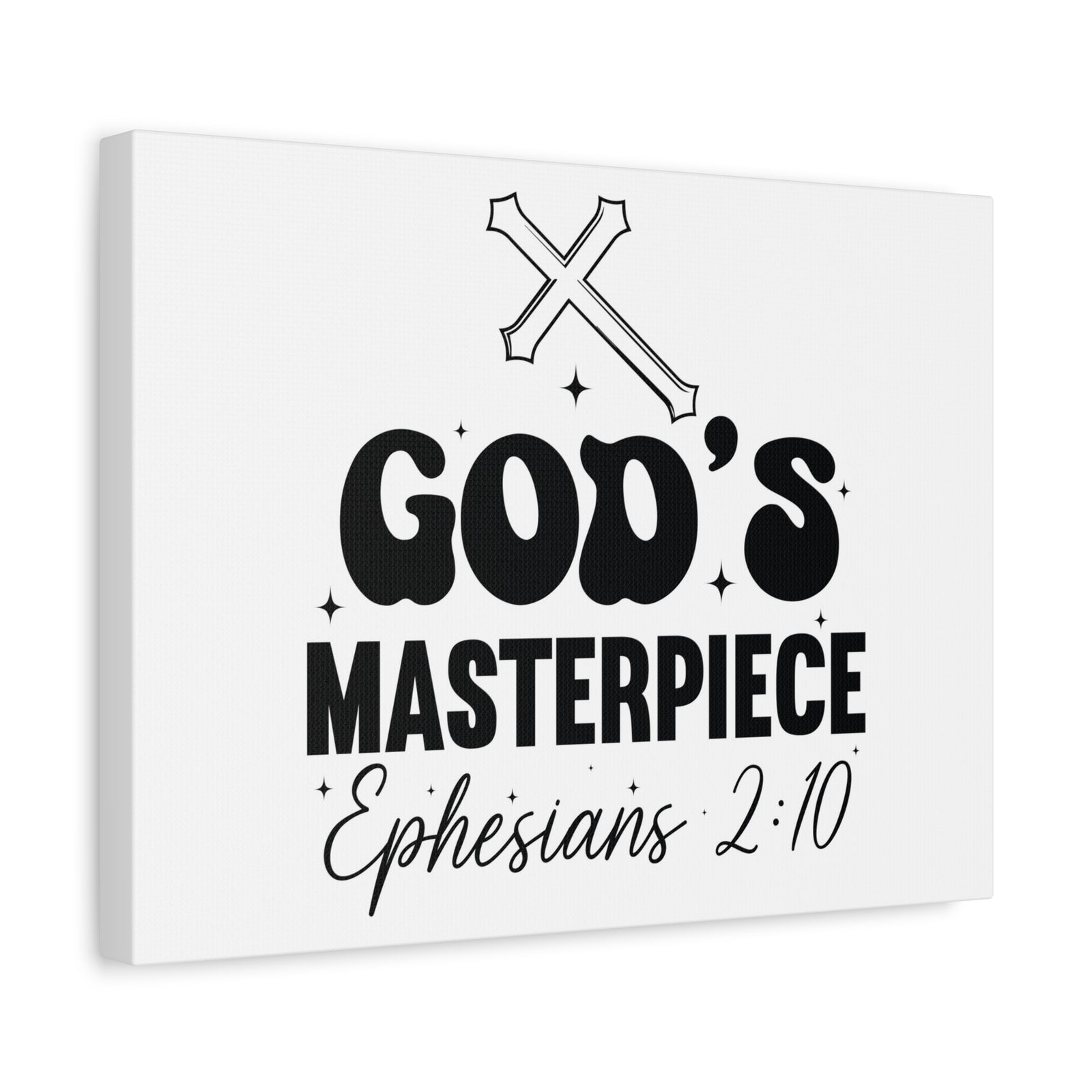 Scripture Walls Ephesians 2:10 You are God's Masterpiece Bible Verse Canvas Christian Wall Art Ready to Hang Unframed-Express Your Love Gifts