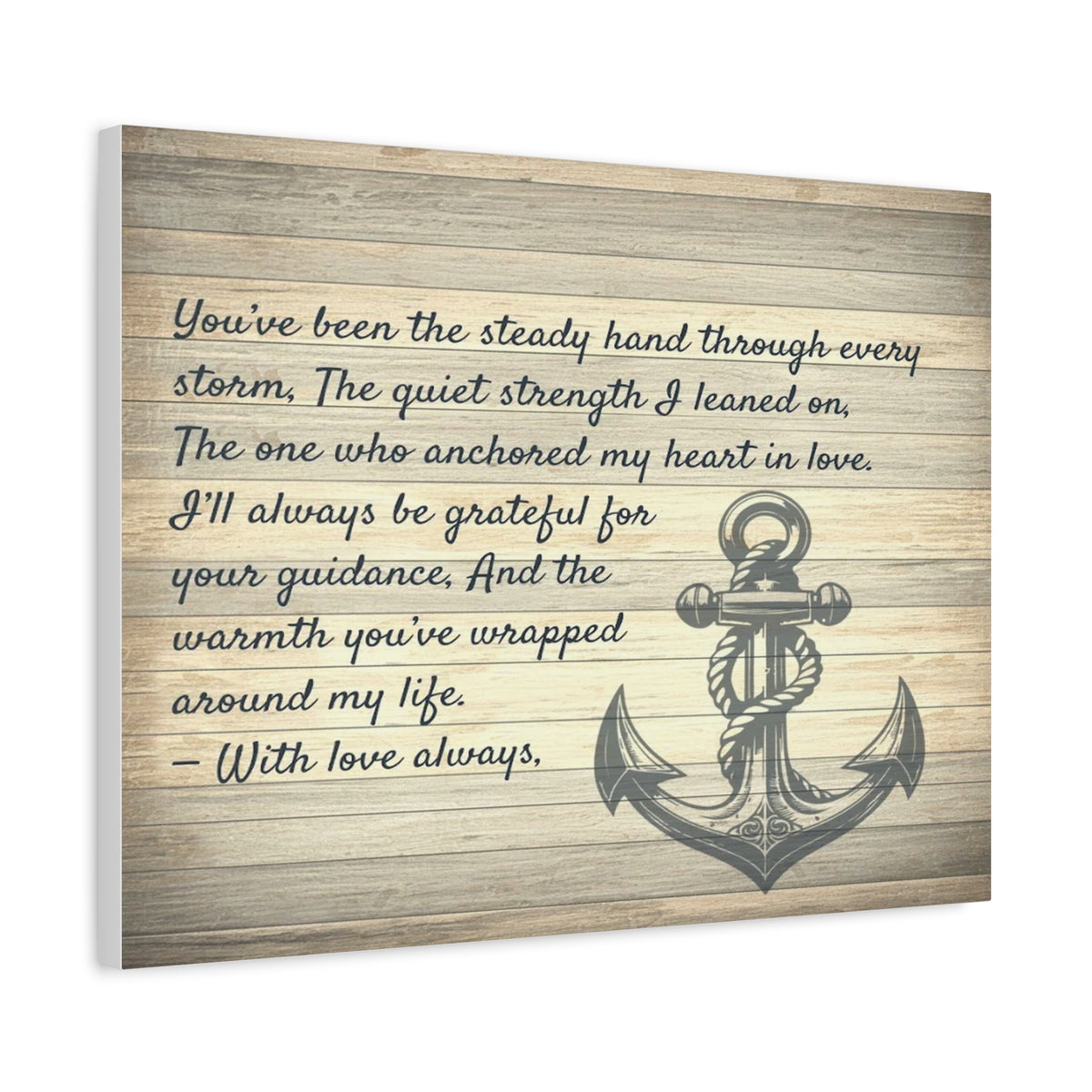 Personalized To Mom Your Love Anchors Me Custom Canvas Wall Art-Express Your Love Gifts
