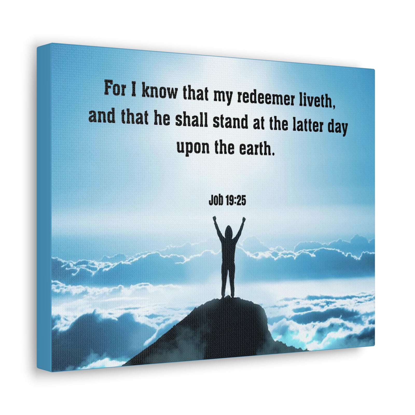 Scripture Walls For I Know Job 19:25 Christian Wall Art Print Ready to Hang Unframed-Express Your Love Gifts