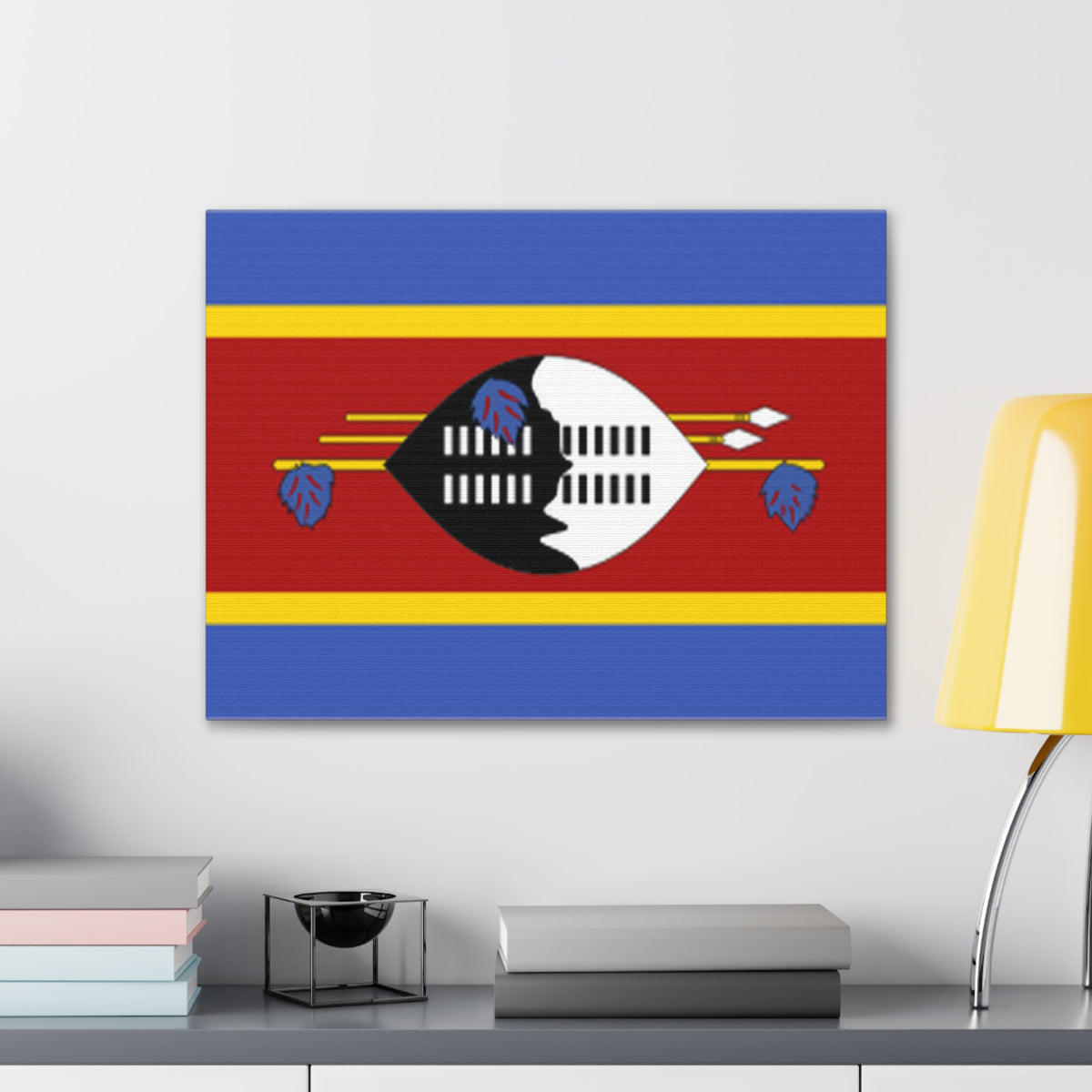 Eswatini Country Flag Canvas Vibrant Wall Art Unframed Home Decor-Express Your Love Gifts