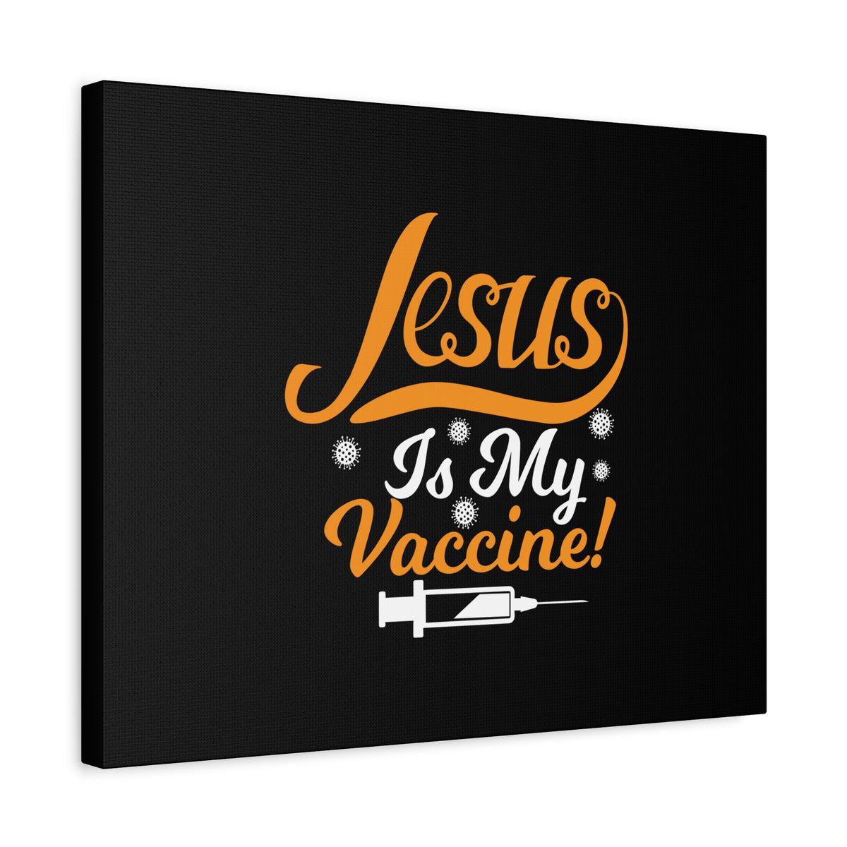 Scripture Canvas Jesus Is My Vaccine Psalm 63:3 Christian Wall Art Bible Verse Print Ready to Hang-Express Your Love Gifts