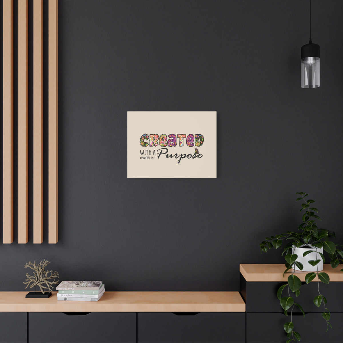Scripture Walls With A Purpose Proverbs 16:4 Bible Verse Canvas Christian Wall Art Ready to Hang-Express Your Love Gifts