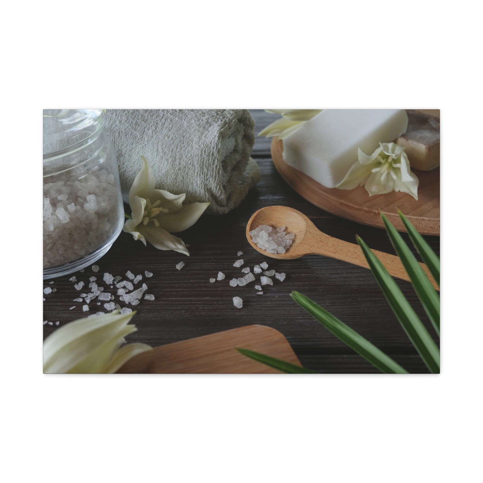 Natural Handmade Soap Forest Floral Nature Photography Canvas Wall Art for Home Decor Ready-to-Hang-Express Your Love Gifts