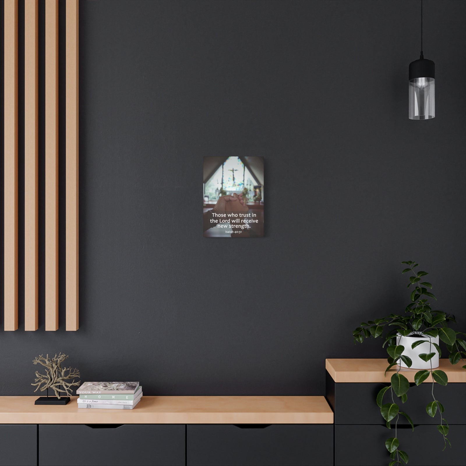 Scripture Walls Trust In The Lord Isaiah 40:31 Bible Verse Canvas Christian Wall Art Ready to Hang-Express Your Love Gifts