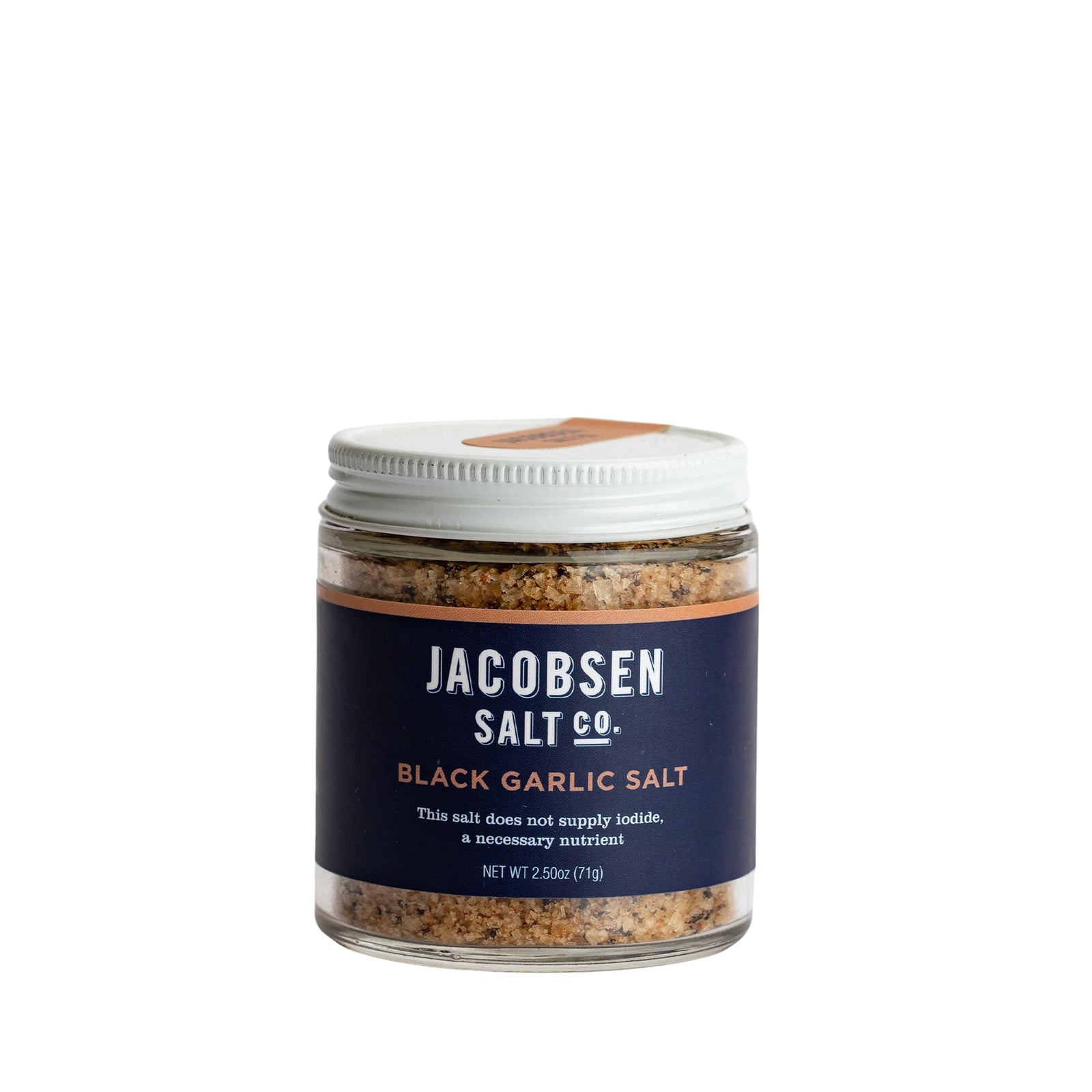 Jacobsen Salt Co. Black Garlic Infused Kosher Salt, 2.5 oz, Hand-Harvested from Oregon-Express Your Love Gifts