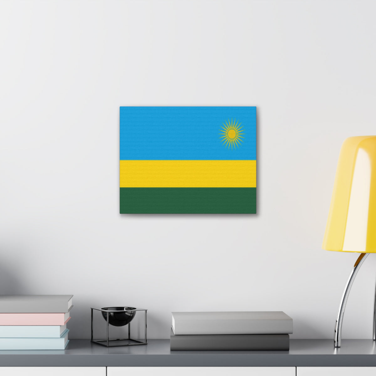 Rwanda Country Flag Canvas Vibrant Wall Art Unframed Home Decor-Express Your Love Gifts