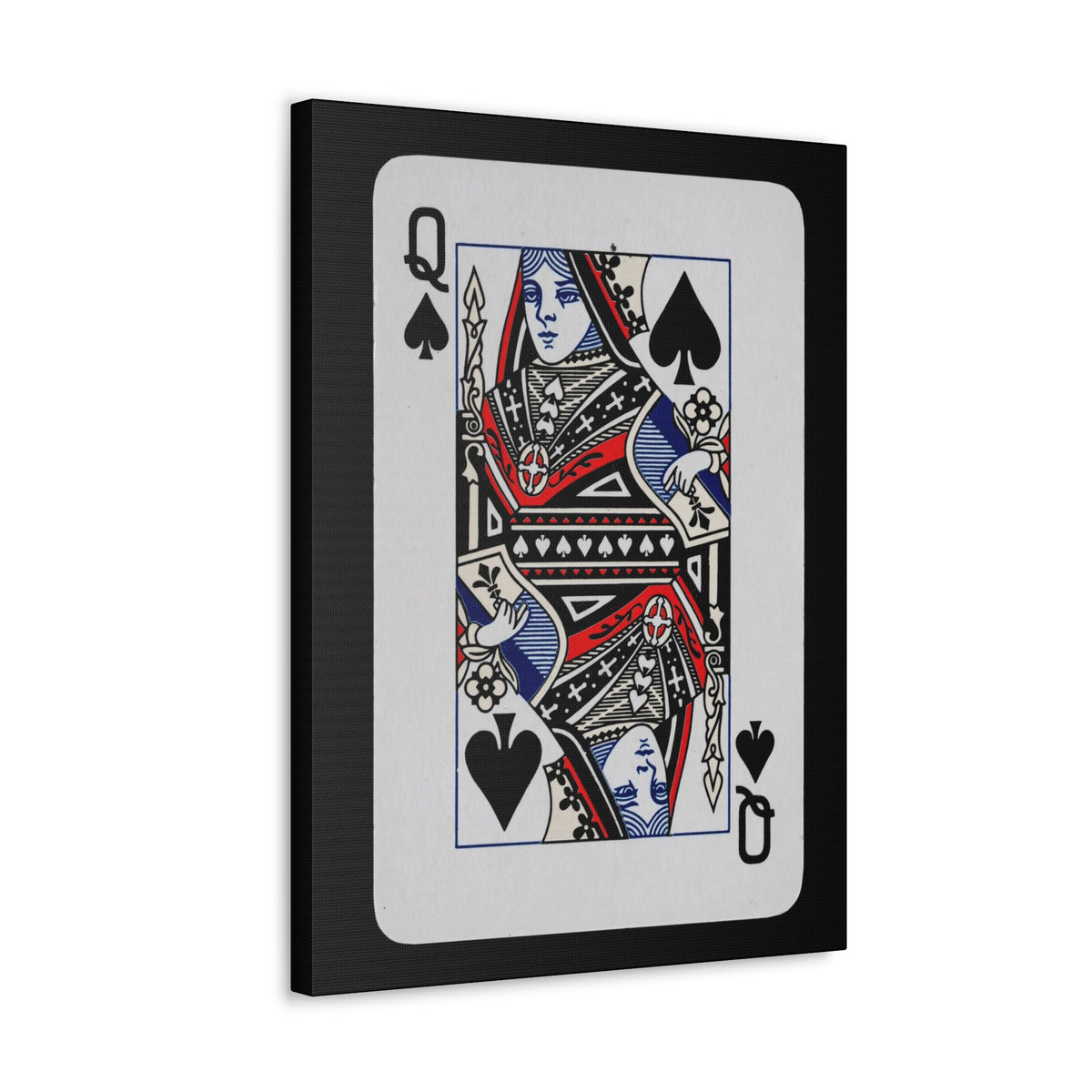 Queen of Spades Playing Card Canvas Wall Art for Home Decor Ready-to-Hang-Express Your Love Gifts