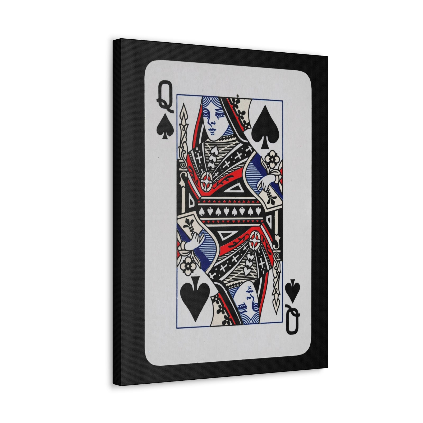 Queen of Spades Playing Card Canvas Wall Art for Home Decor Ready-to-Hang-Express Your Love Gifts