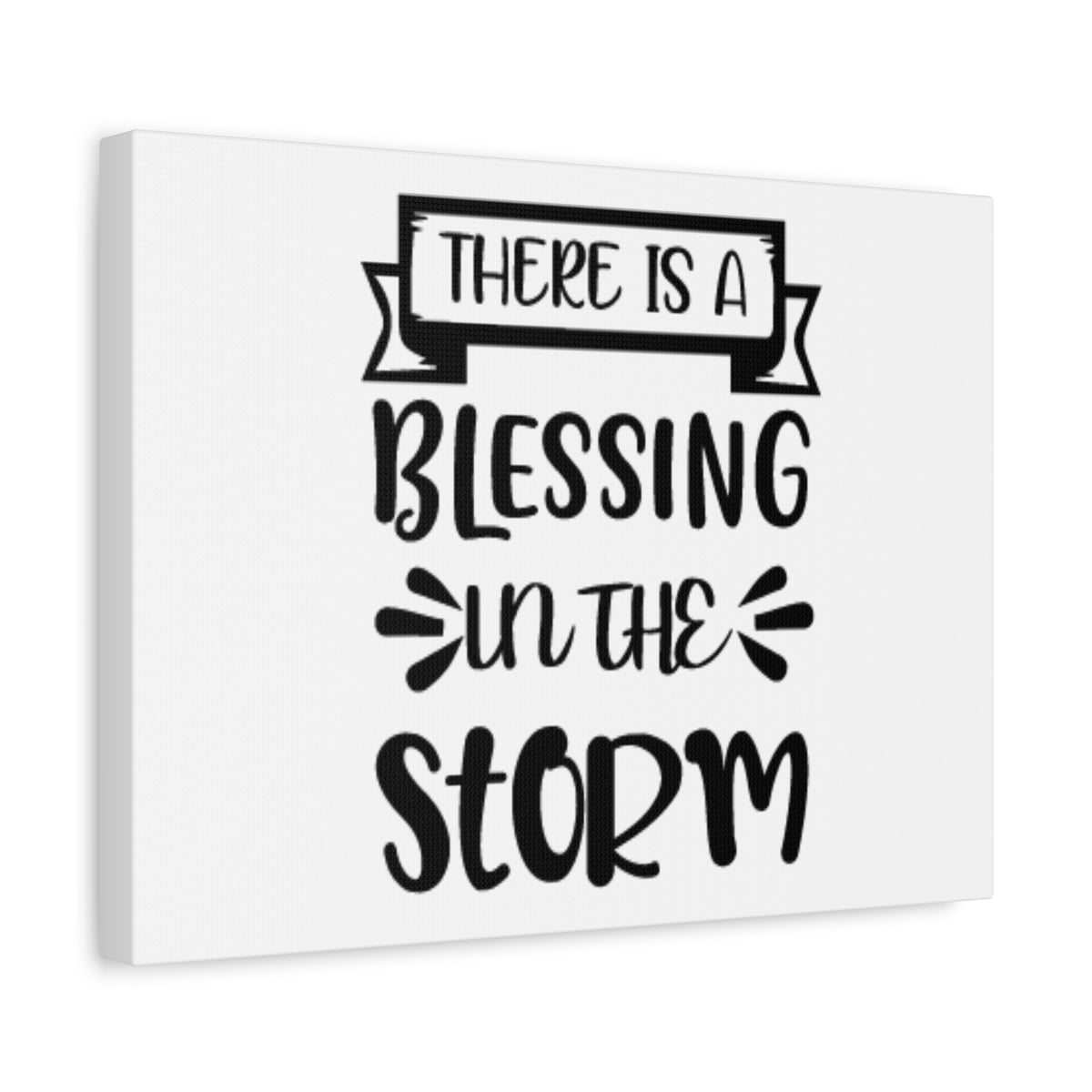 Scripture Canvas A Blessing In The Storm Psalm 107:29 Christian Wall Art Bible Verse Print Ready to Hang-Express Your Love Gifts