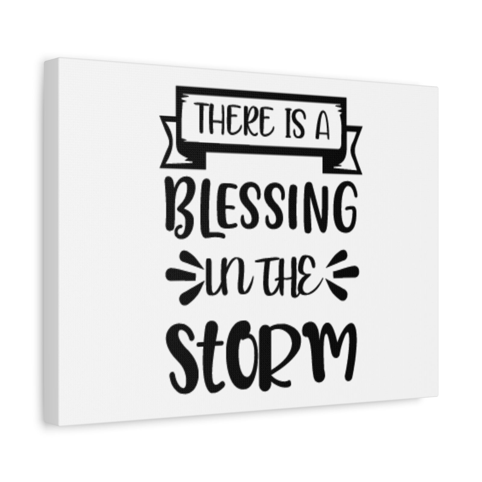 Scripture Canvas A Blessing In The Storm Psalm 107:29 Christian Wall Art Bible Verse Print Ready to Hang-Express Your Love Gifts
