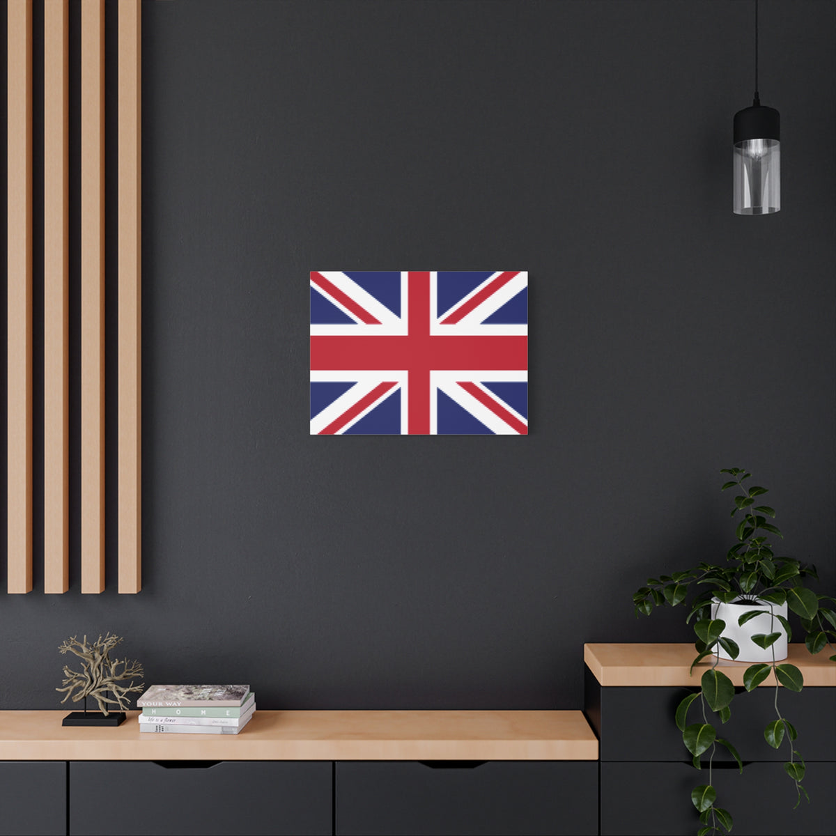 United Kingdom Country Flag Canvas Vibrant Wall Art Unframed Home Decor-Express Your Love Gifts