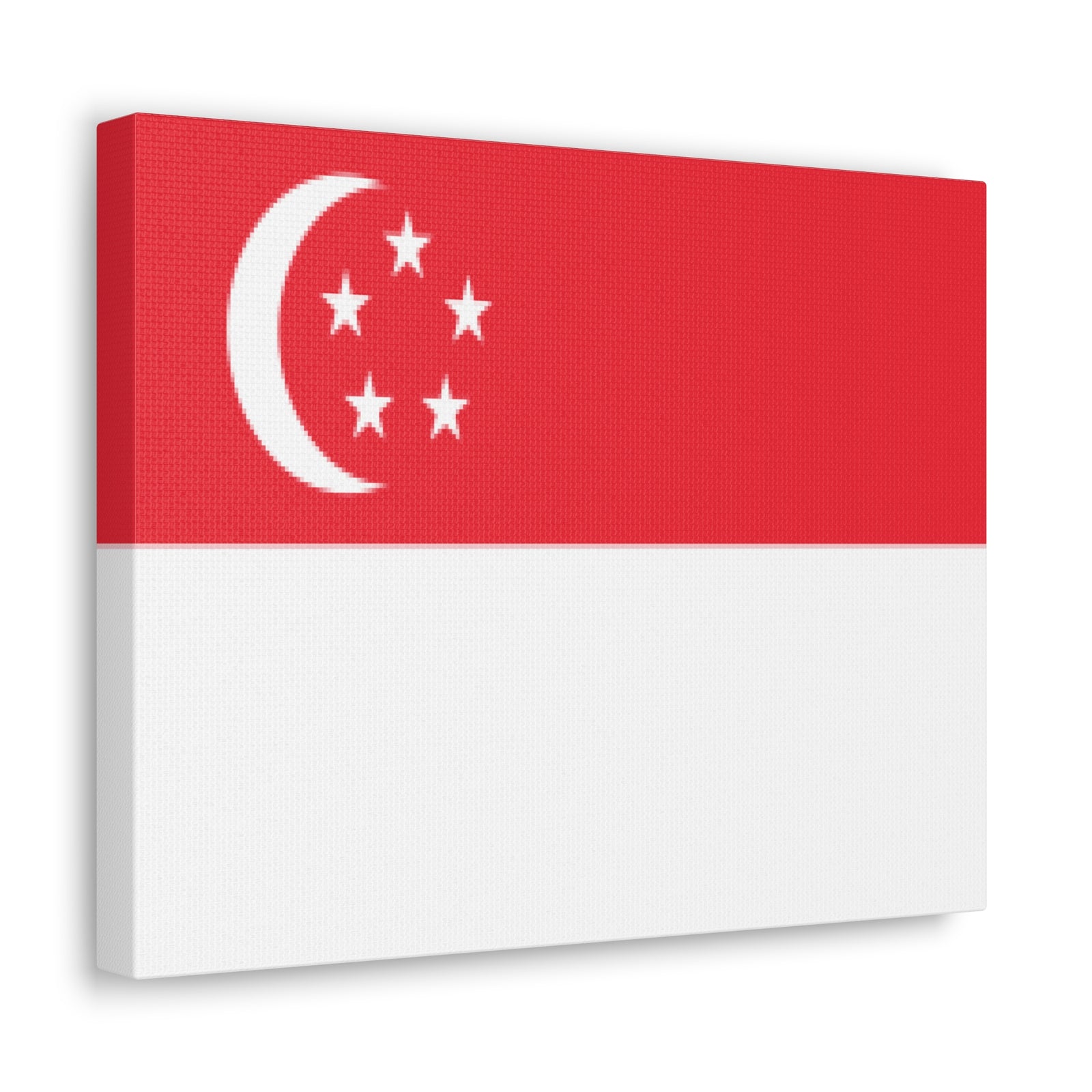 Singapore Country Flag Canvas Vibrant Wall Art Unframed Home Decor-Express Your Love Gifts