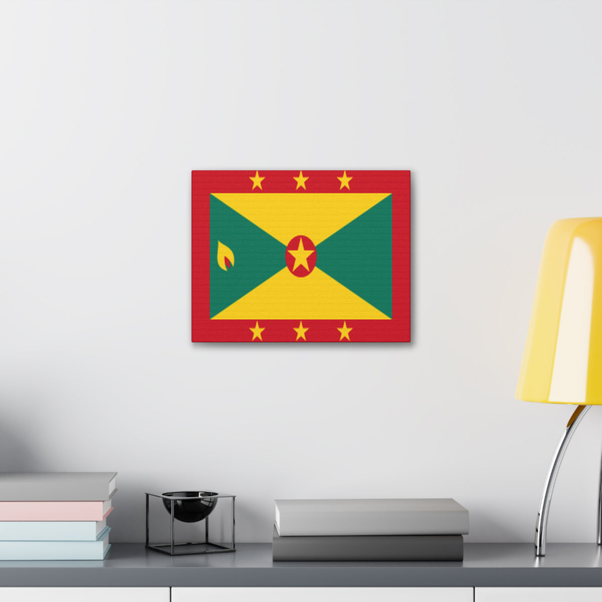 Grenada Country Flag Canvas Vibrant Wall Art Unframed Home Decor-Express Your Love Gifts