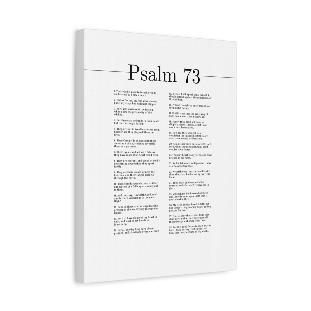 Scripture Canvas Truly God Is Good Psalm 73 Christian Wall Art Bible Verse Print Ready to Hang-Express Your Love Gifts