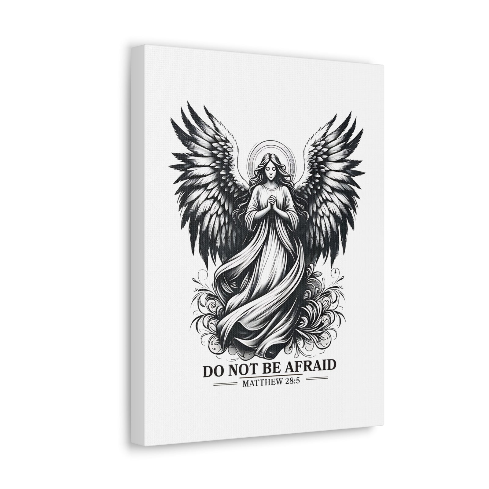 Scripture Walls Matthew 28:5 Do Not Be Afraid Bible Verse Canvas Christian Wall Art Ready to Hang Unframed-Express Your Love Gifts