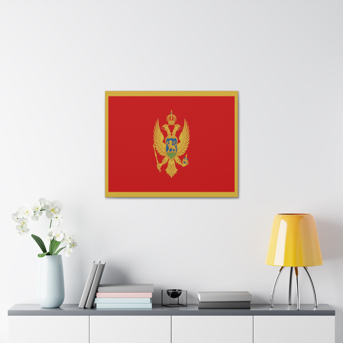Montenegro Country Flag Canvas Vibrant Wall Art Unframed Home Decor-Express Your Love Gifts