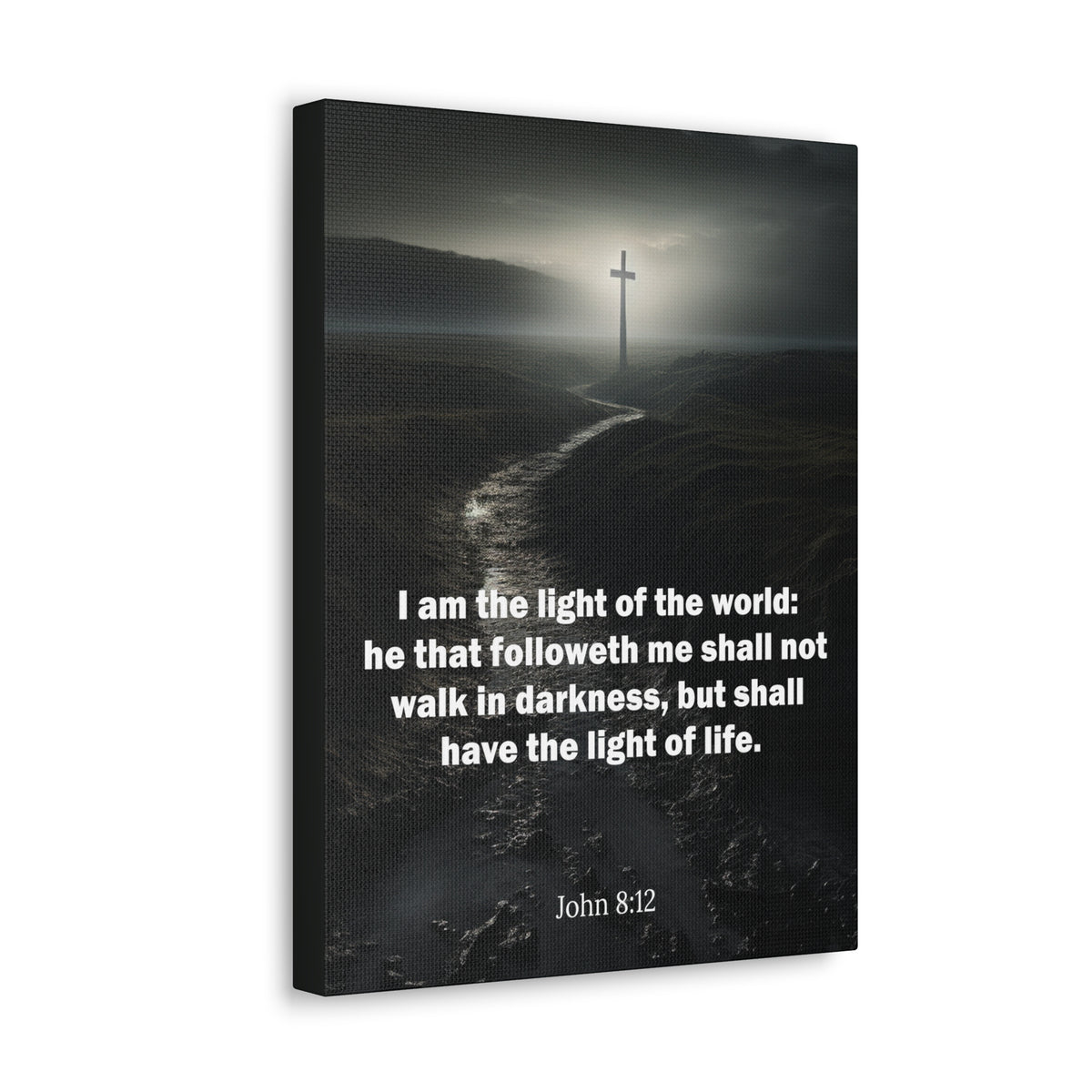 Scripture Walls I Am the Light of the World John 8:12 Christian Wall Art Print Ready to Hang Unframed-Express Your Love Gifts