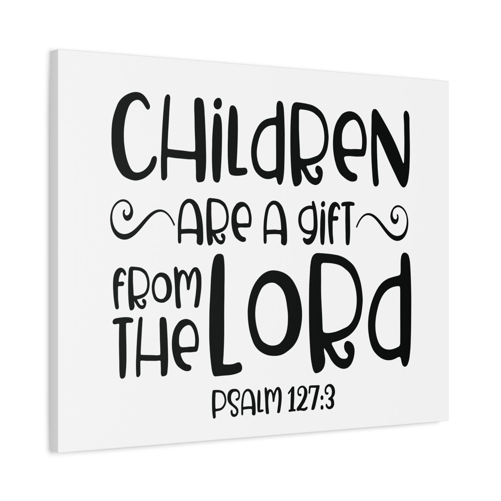 Scripture Canvas From The Lord Psalm 127:3 Christian Wall Art Bible Verse Print Ready to Hang-Express Your Love Gifts