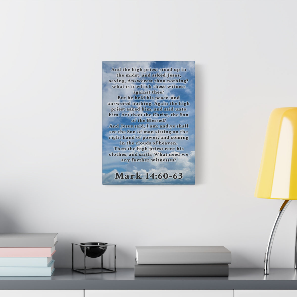 Scripture Walls Mark 14:60-63 KJV Christian Wall Art Print Ready to Hang Unframed-Express Your Love Gifts