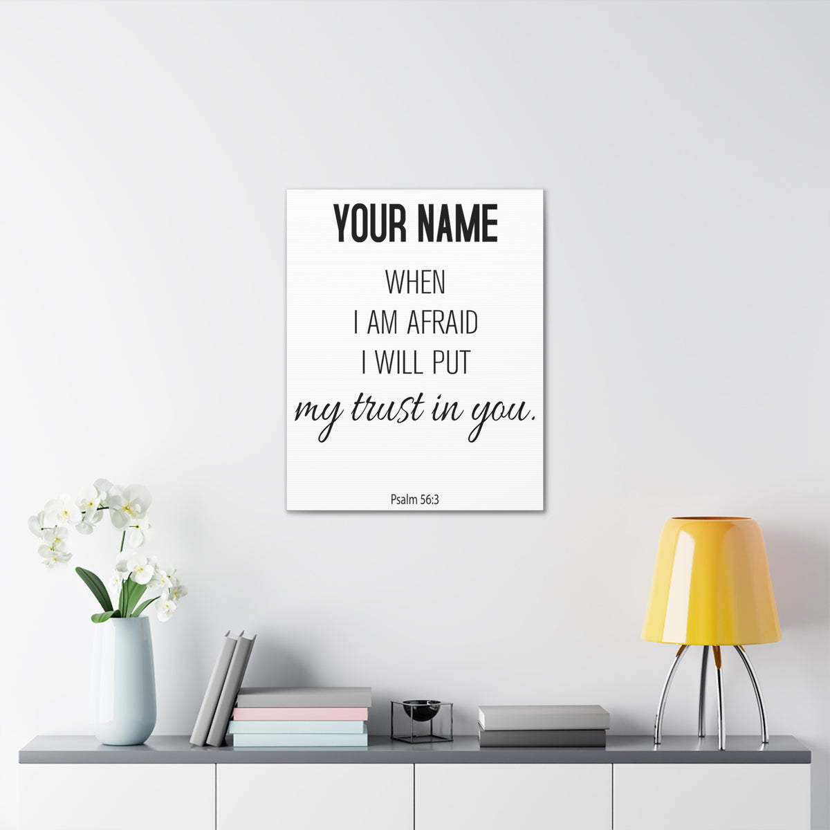 Personalized Psalm 56:3 I Will Put My Trust in You-Express Your Love Gifts
