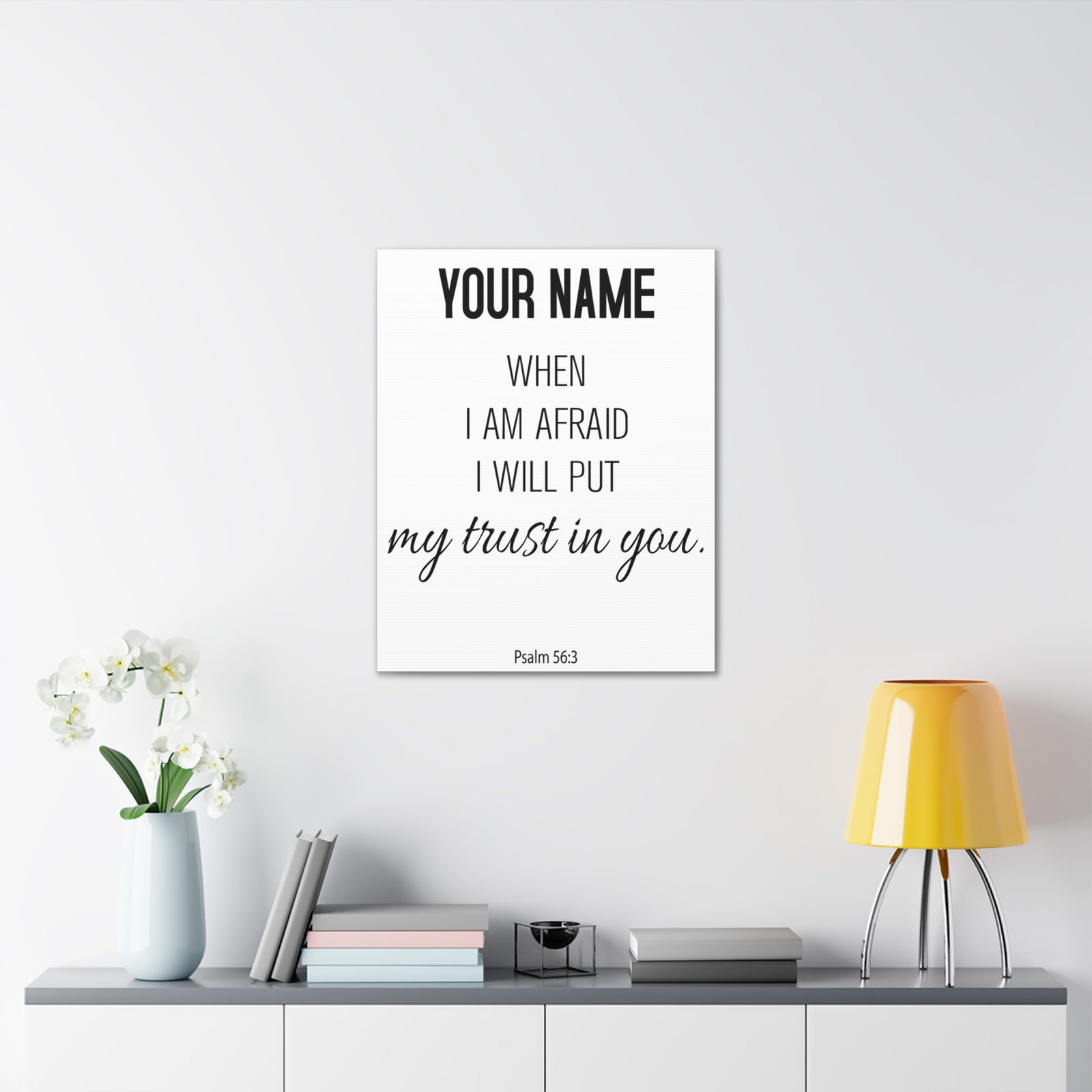Personalized Psalm 56:3 I Will Put My Trust in You-Express Your Love Gifts