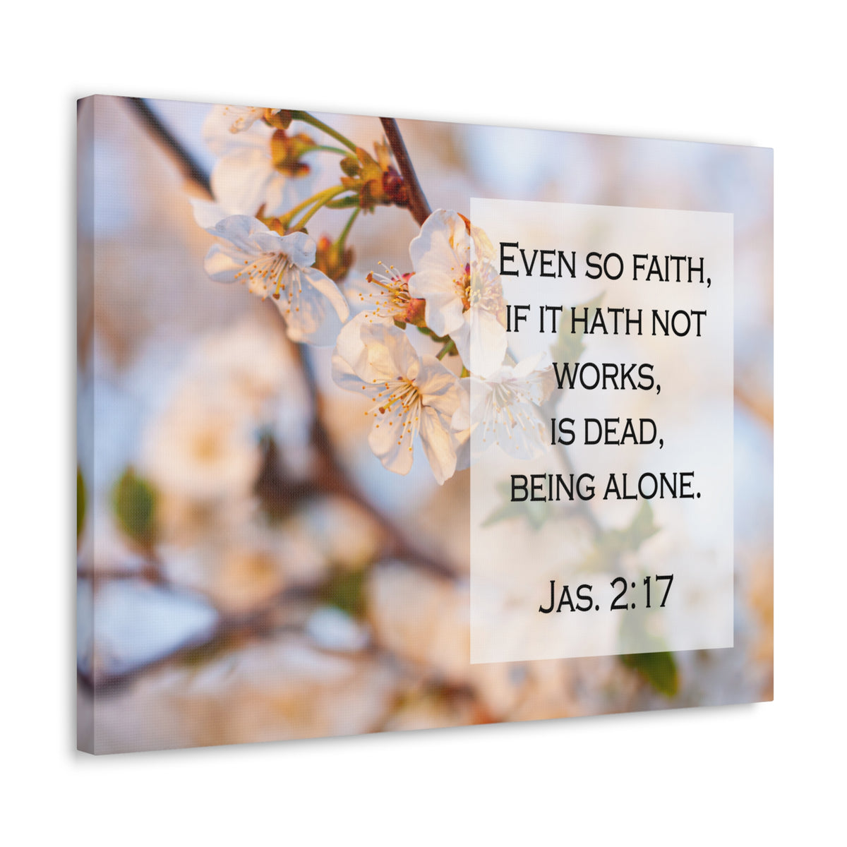 Scripture Walls Even So Faith Jas 2:17 Bible Verse Canvas Christian Wall Art Ready to Hang-Express Your Love Gifts