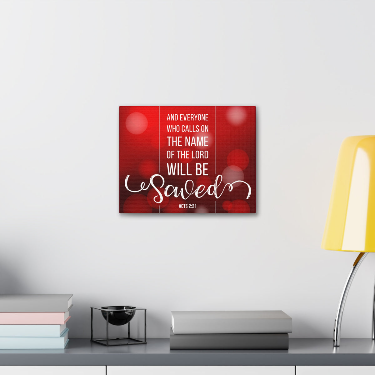 Scripture Canvas And Everyone Who Calls On Acts 2:21 Christian Wall Art Bible Verse Print Ready To Hang-Express Your Love Gifts