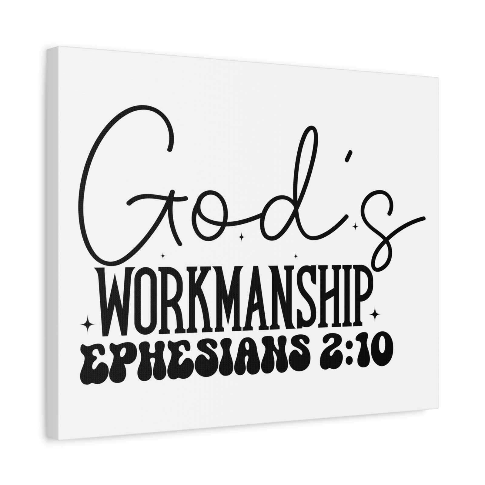 Scripture Walls Ephesians 2:10 I am God's Workmanship Bible Verse Canvas Christian Wall Art Ready to Hang Unframed-Express Your Love Gifts