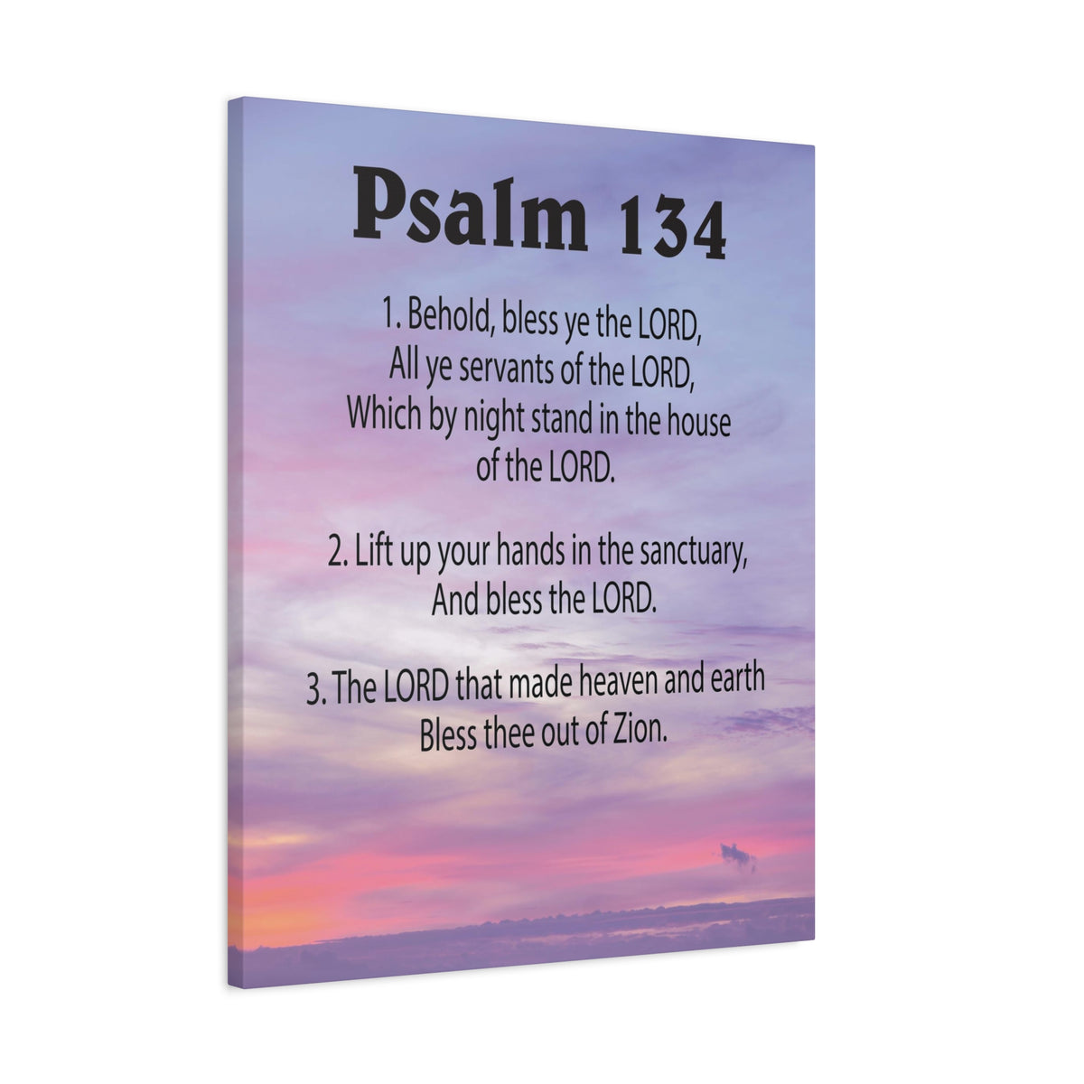 Scripture Walls House of The Lord Psalm 134:3 Bible Verse Canvas Christian Wall Art Ready to Hang-Express Your Love Gifts