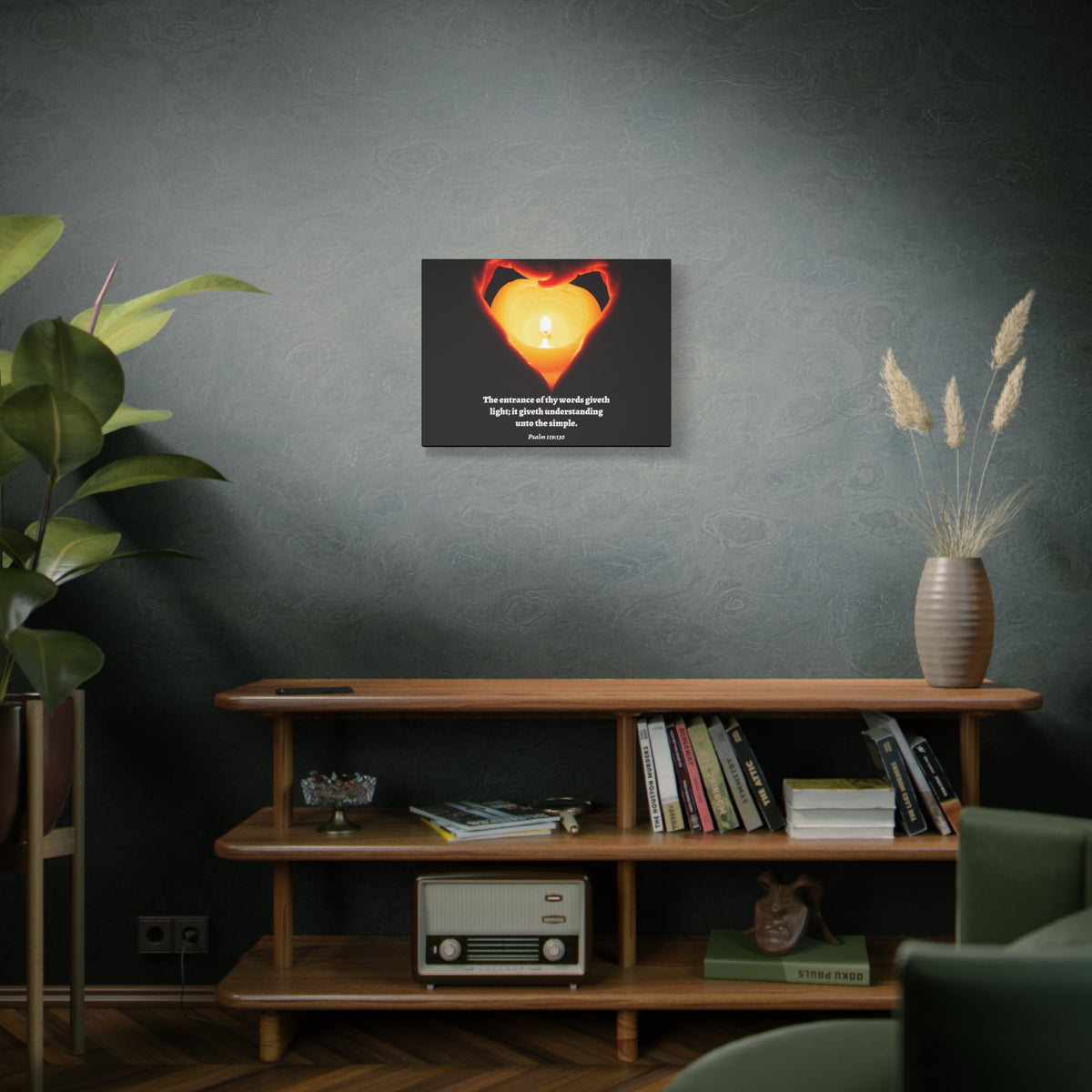 Scripture Walls Giveth Light Psalm 119:130 Bible Verse Canvas Christian Wall Art Ready to Hang-Express Your Love Gifts
