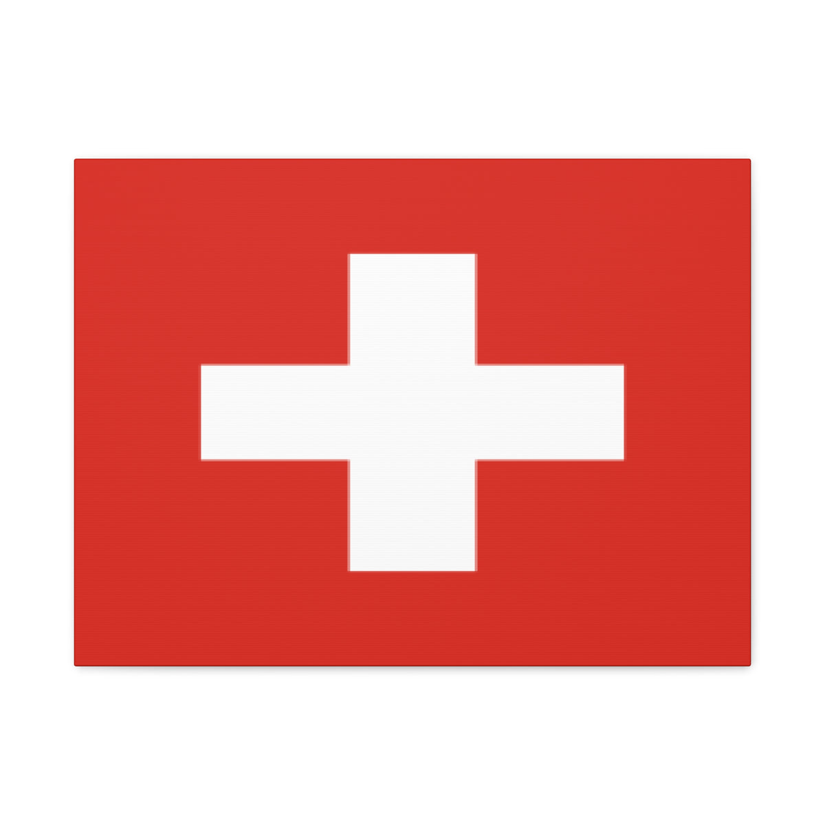 Switzerland Country Flag Canvas Vibrant Wall Art Unframed Home Decor-Express Your Love Gifts