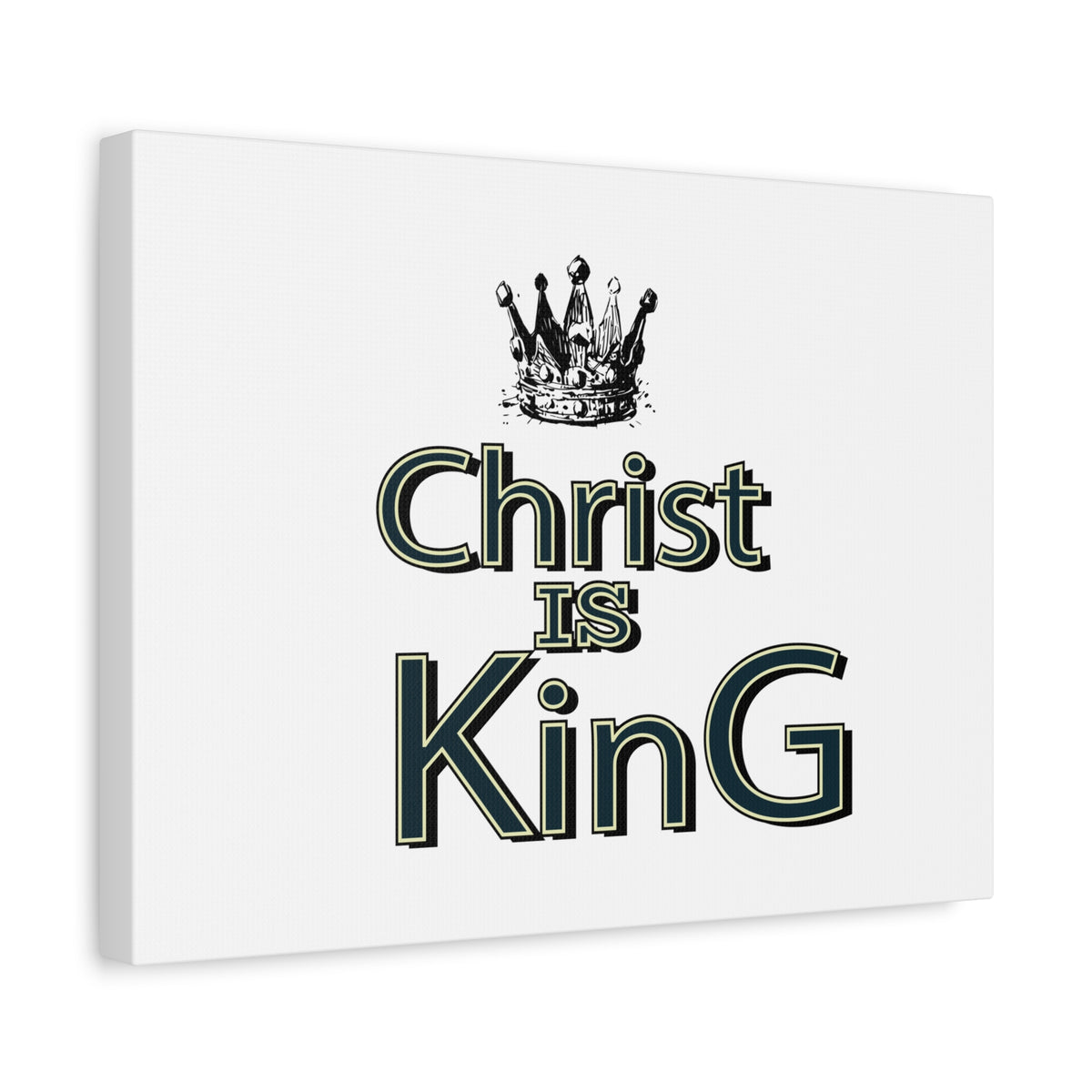 Scripture Walls Christ is King Bible Verse Canvas Christian Wall Art Ready to Hang Unframed-Express Your Love Gifts