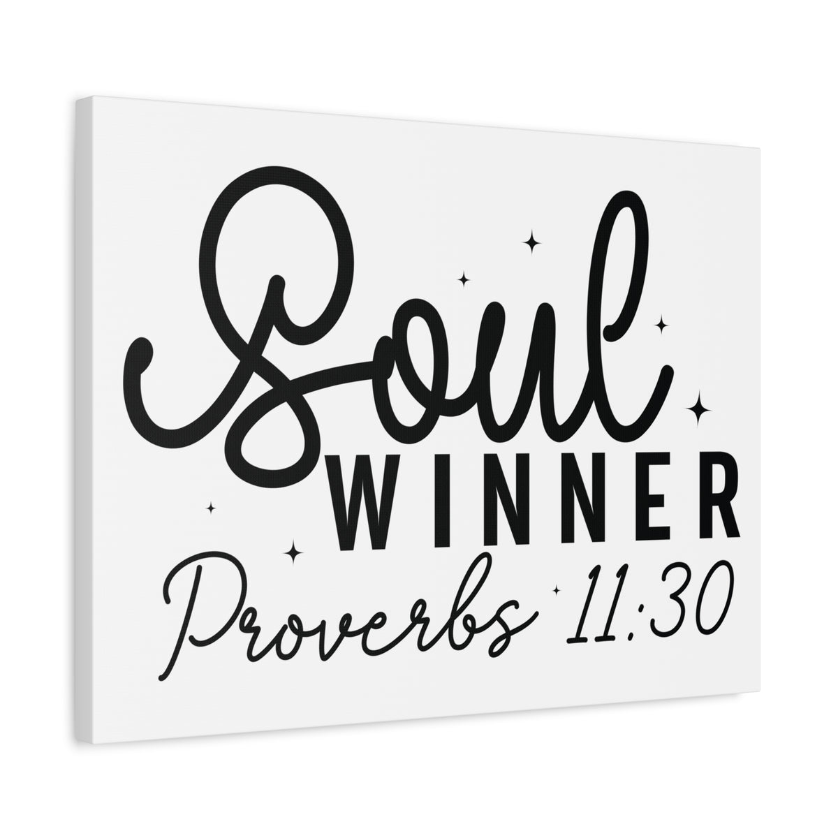 Scripture Walls Proverbs 11:30 Soul Winner Bible Verse Canvas Christian Wall Art Ready to Hang Unframed-Express Your Love Gifts
