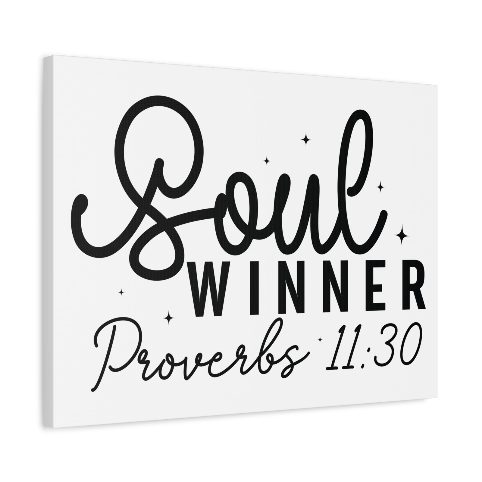 Scripture Walls Proverbs 11:30 Soul Winner Bible Verse Canvas Christian Wall Art Ready to Hang Unframed-Express Your Love Gifts