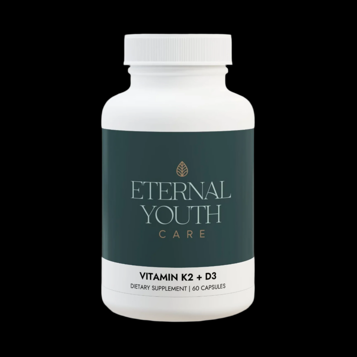 Eternal Youth Vitamin K2 + D3 Supplement – Bone & Muscle Support Corn-Free, Lactose-Free (60 Capsules)-Express Your Love Gifts