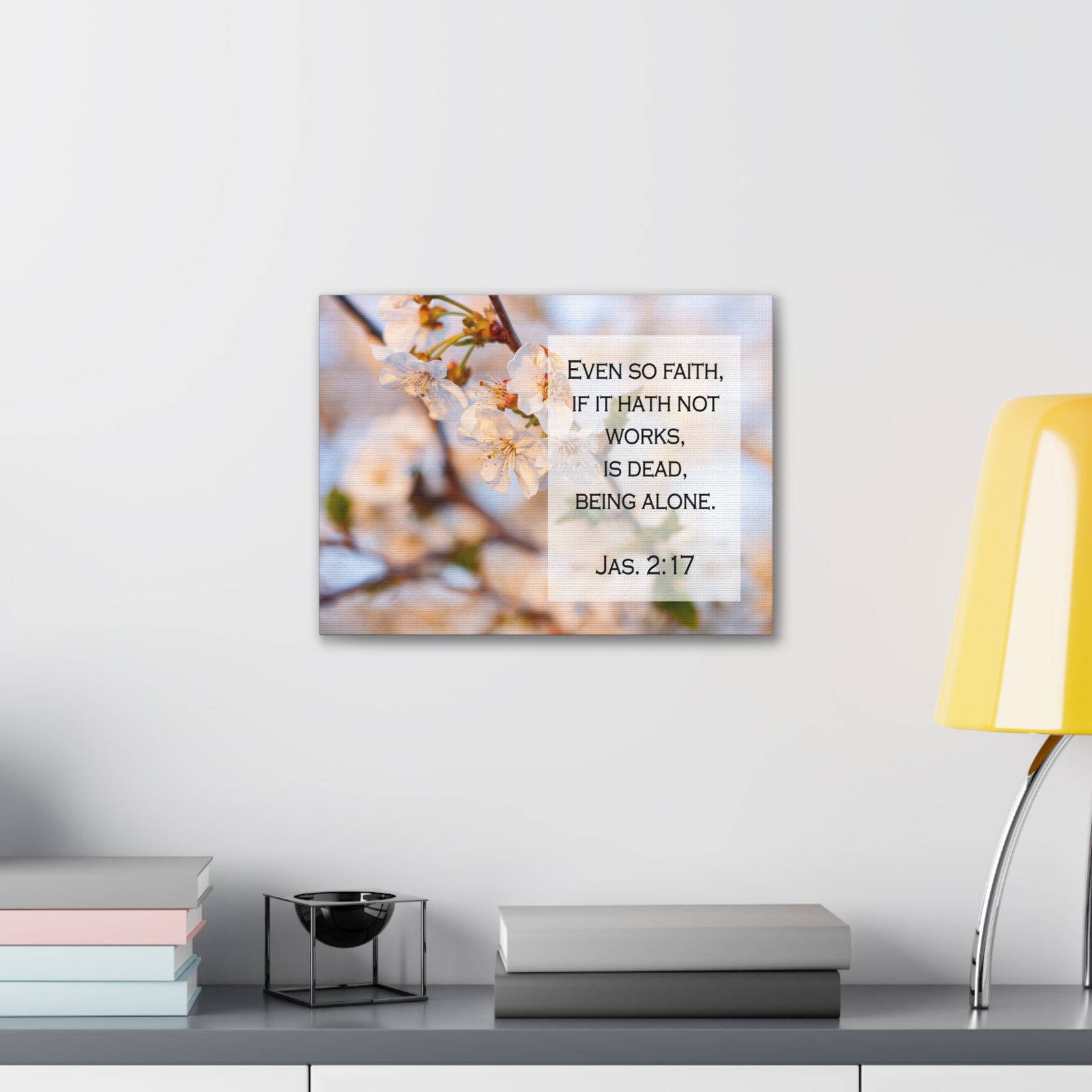 Scripture Walls Even So Faith Jas 2:17 Bible Verse Canvas Christian Wall Art Ready to Hang-Express Your Love Gifts