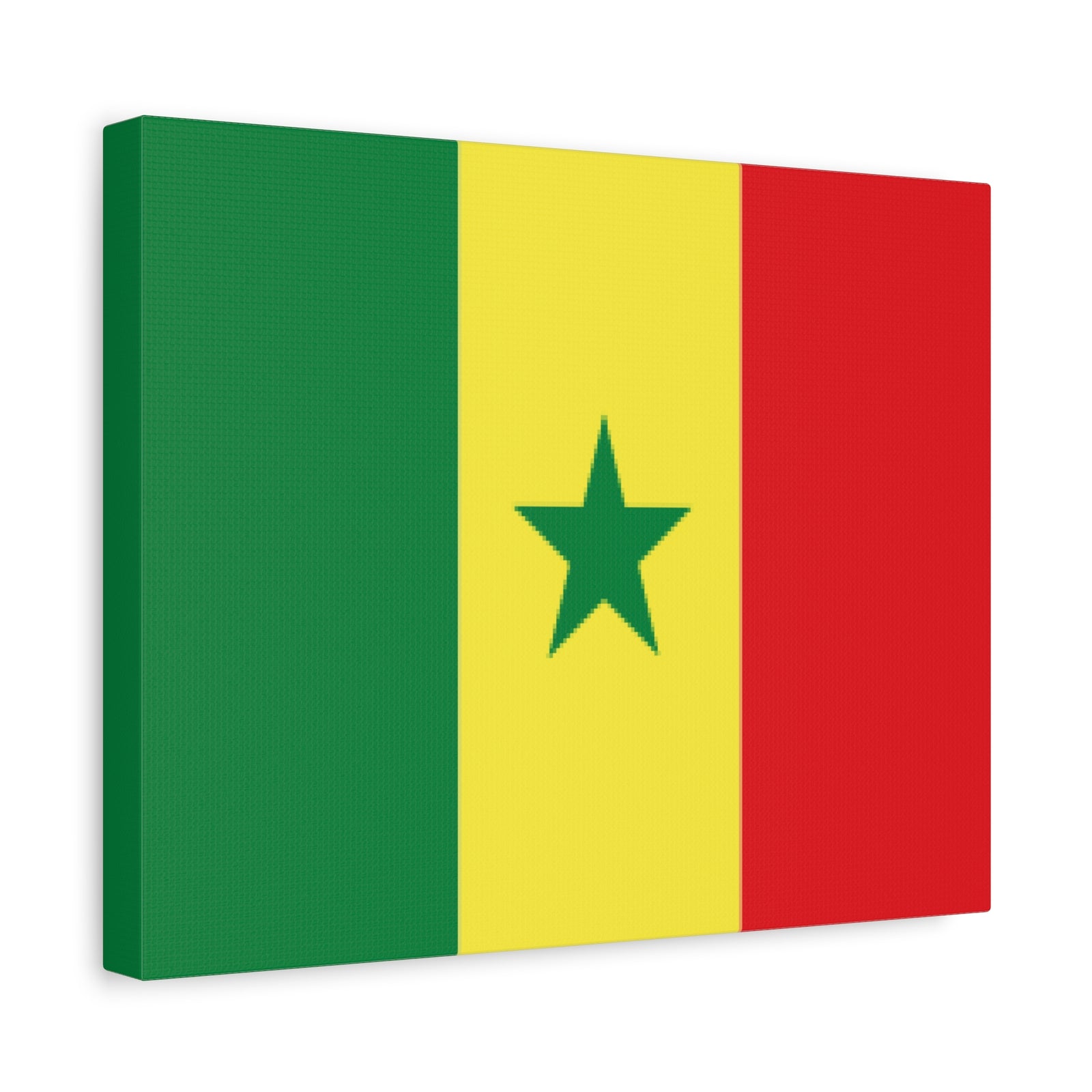 Senegal Country Flag Canvas Vibrant Wall Art Unframed Home Decor-Express Your Love Gifts